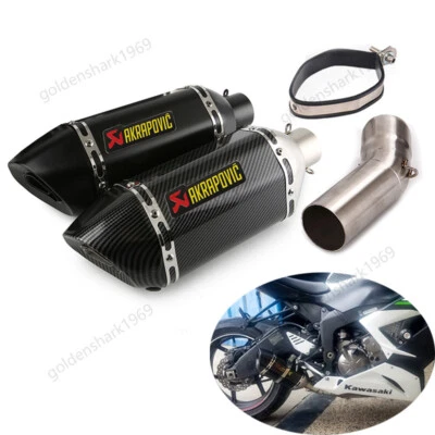 Silenciador escape 370 mm para Kawasaki Ninja ZX6R ZX636 ZX600R 2009-2023 Foto 1 de 4