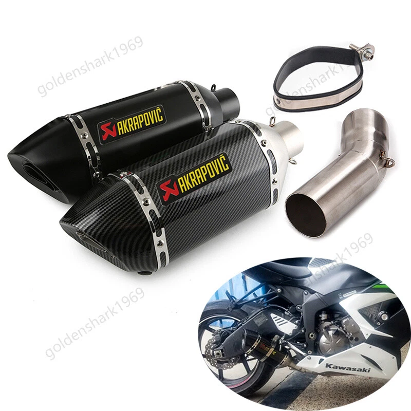 Silenciador escape 370 mm para Kawasaki Ninja ZX6R ZX636 ZX600R 2009-2023 Foto 1 de 4