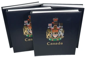 CANADA 1850s-2000s COLLECTION OF 1800+ STAMPS STORED IN 4 DAVO ALBUMS - Picture 1 of 24