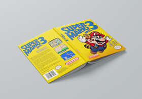 Super Mario Bros. 3 NES Box Art Design Hardback Lined Notebook