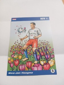 Signed postcard Nico Jan Hoogma hamburger SV NEW