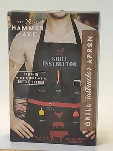 HAMMER + AXE 2018 NIB Grill Instructor Apron Utility Belt with Bottle Opener - Picture 1 of 12