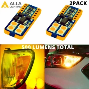 LED Front Side Marker Parking Corner Lights Bulbs Pair for 97-00 Tacoma Pickup - Foto 1 di 5
