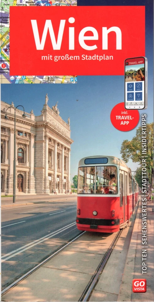 REISEFÜHRER WIEN 2024/2025 + GROSSER AKTUELLER STADTPLAN  STADTFÜHRER NEU + APP - Bild 1 von 1