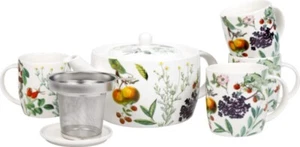 Könitz Tee-Set My favourite Tea Teekanne 1,4L + 4 Tassen + Teesieb - Bild 1 von 1