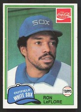 Ron LeFlore 1981 Topps Coca-Cola #7 White Sox {0523
