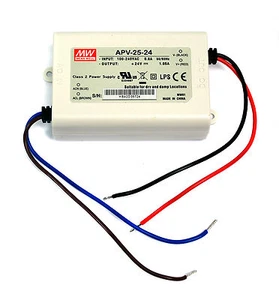 1pc LED Power Supply Constant Voltage CV Driver APV-25-24 25W 24V 1A Mean Well - Picture 1 of 4
