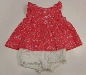 Gymboree Little Splash Pink Fish Top & Bloomers Size 3-6 months Spring 2017 EUC - Picture 1 of 5