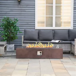 Stylish Outdoor Fire Pit Table Steel Patio Heater for Garden BBQ - Picture 1 of 7