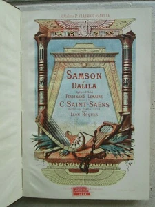 SAINT-SAENS : SAMSON ET DALILA opéra, 1890. Piano - Picture 1 of 9