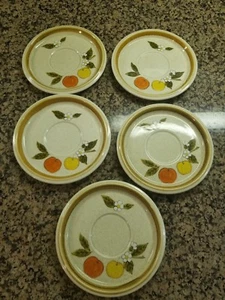 Set of 5 Vintage MIKASA Stone Manor “Tempting” F5812  Plates  6-1/2" 1974-1982 - Picture 1 of 5