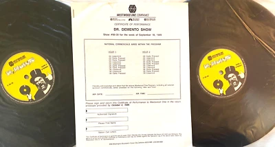 9/24/89 (#89-39) DR DEMENTO SALUTES FOOTBALL: ANDY GRIFFITH, GEORGE CARLIN,GOONS - Image 1 of 4