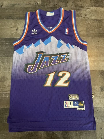 Adidas NBA Hardwood Classics Utah Jazz John Stockton Jersey Throwback Retro S Cover