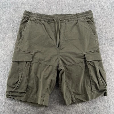 Shorts chino H&M masculino verde oliva cargo tamanho M - Imagem 1 de 4