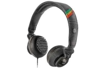 House of Marley Riddim On-Ear Headphones MIDNIGHT Black Carry case EM-JH053-MI - Image 1 of 4