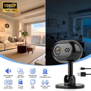 1080P WiFi Security Camera w/Night Vision&Motion Detection for Home 2-Way Audio - Picture 1 of 4