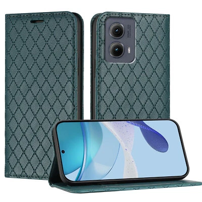 For Motorola Moto G Stylus/Power/Play Edge/G84/G14/G32 Leather Wallet Case Cover - Image 1 of 4