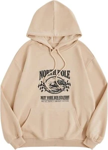 GORGLITTER Men's Graphic Hoodie Long Sleeve Drawstring Pullover Hooded Sweatshir - Picture 1 of 11