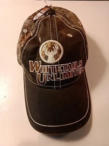 Cappello mimetico caccia illimitato Whitetails nuovo berretto regolabile con cinturino ricamato - Foto 1 di 16
