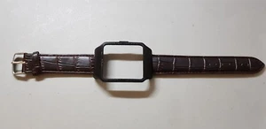 Sony SmartWatch 3 SWR50 Black Housing & Dark Brown Crocodile Grain Leather Strap - Picture 1 of 12