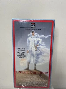 Sealed VHS Lawrence of Arabia Restored Directors Cut Widescreen Two Tape Set - Picture 1 of 4