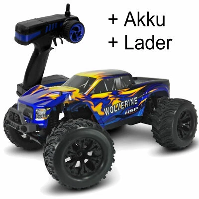  Monster Truck 1/10 Wolverine Mega 4WD RTR + Akku + Ladegerät  HSP  RT94701 - Bild 1 von 4