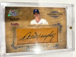 2004 DONRUSS LEATHER & LUMBER CUTS DALE MURPHY AUTOGRAPH - Picture 1 of 2