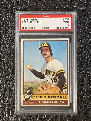 1976 Topps Baseball #639 Fred Kendall PSA 9 - Image 1 of 2