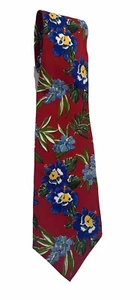 Vintage Polo Ralph Lauren Silk Tie Tropical Floral Necktie Hand Made in USA RARE - Picture 1 of 7