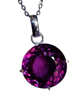 Natural 45.80 Ct Color Change Alexandrite Certified Gemstone Pendant 925 Silver - Picture 1 of 13