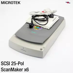Microtek Scanmaker X6 MRS-1200X6S A4 Format Scanneur Scanner à Plat SCSI - Picture 1 of 8