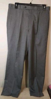 Pantalones de vestir para hombre Alfani 38x32 gris pata de gallo nuevos Foto 1 de 4