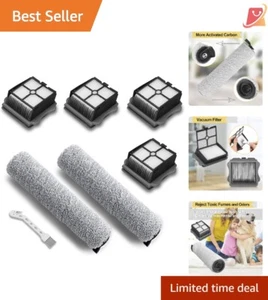 Replacement Parts Wet/Dry Vacuum 7 Piece Brush Rollers Filters Cleaning Tool - Picture 1 of 8