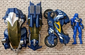 Power Rangers Jungle Fury RARE Deluxe BLUE Thunder Vehicle Set Bandai Incomp - Picture 1 of 2