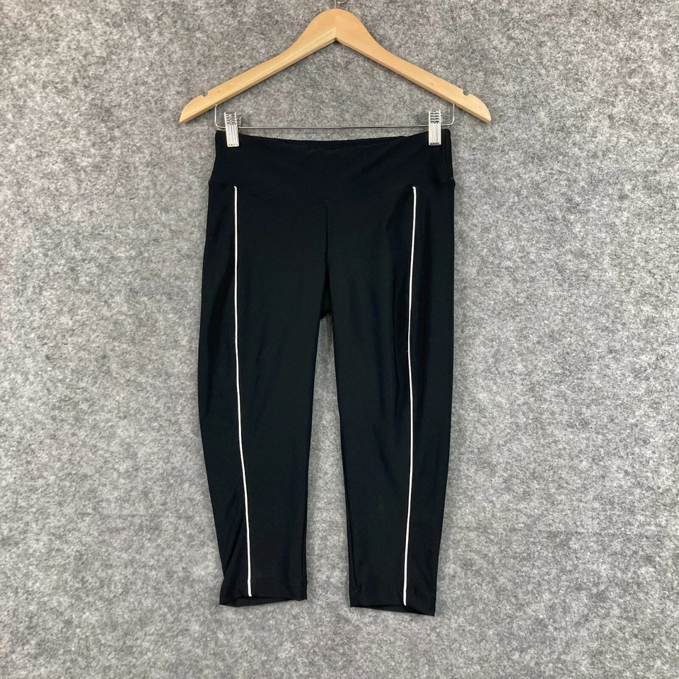 Leggings Bally Mujer Talla S Pequeños Negros Capri Elastizados Ajustados 635 Foto 1 de 4