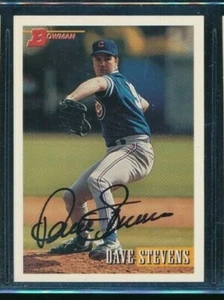  1993 Bowman #116 Dave Stevens Autographed signed auto swsw6 - Picture 1 of 2