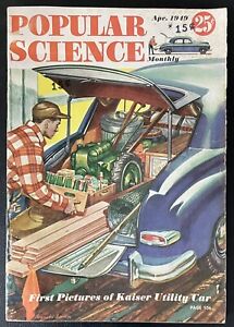 Vintage Popular Science Magazine, April 1949
