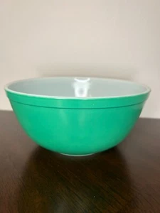 Tazón mezclador vintage Pyrex 403 colores primarios verde anidación 2 1/2 Qt - Imagen 1 de 16
