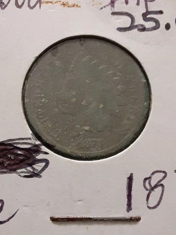 1873 Indian Cent AG--Key Date! Cover