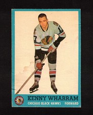 1962-63 KENNY WHARRAM #39 VG+ Topps Chi. Blackhawks Star Vintage NHL Hockey Card