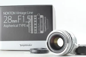 Nuevo de Lote Antiguo COMO NUEVO con Caja Voigtlander NOKTON 28mm f1.5 Asférico Tipo II Leica M JAPÓN - Imagen 1 de 9