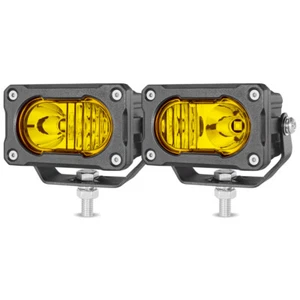 2X 3.2" 32W LED Work Light Spot Flood Cube Pods Driving Fog Lamp Offroad Yellow - Picture 1 of 10