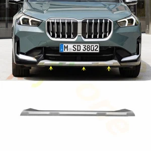✨Chrome Front Bumper Lower Molding Trim Cover For BMW U11 U12 X1 2023-2025 - Foto 1 di 4