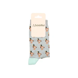 Schoffel - Ladies Single Cotton Socks - Mint Duck (4-7) - BNWT - Picture 1 of 1