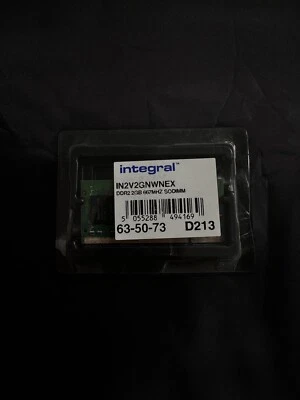 integral IN2V2GNWNEX (2 GB, PC2-5300 (DDR2-667), DDR2 SDRAM, 667 MHz, SO DIMM... - Image 1 of 2