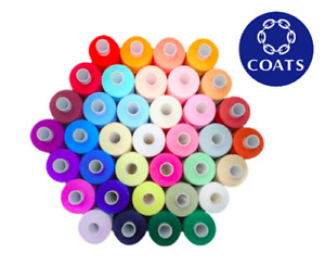 Premium Coats Moon Sewing Machine Polyester Thread Cotton 1000 yards x 10 cops