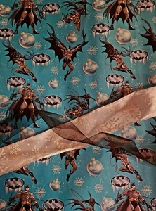 Batman Gift Wrap Set, Wrapping Paper And Ribbon, see description 25sqft - Picture 1 of 1