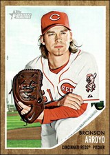 2011 Topps Heritage #120 Bronson Arroyo    Cincinnati Reds