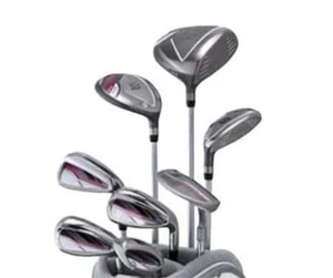 Bridgestone BG-100L Ladies 8pc Golf Club Set 1W 5W U6 Iron Putter RH Pink No Bag - Picture 1 of 7