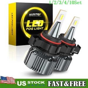 AUXITO 2504 LED Fog Light Bulb Conversion White 28W 3000LM Super Bright 1~10Set - Picture 1 of 9